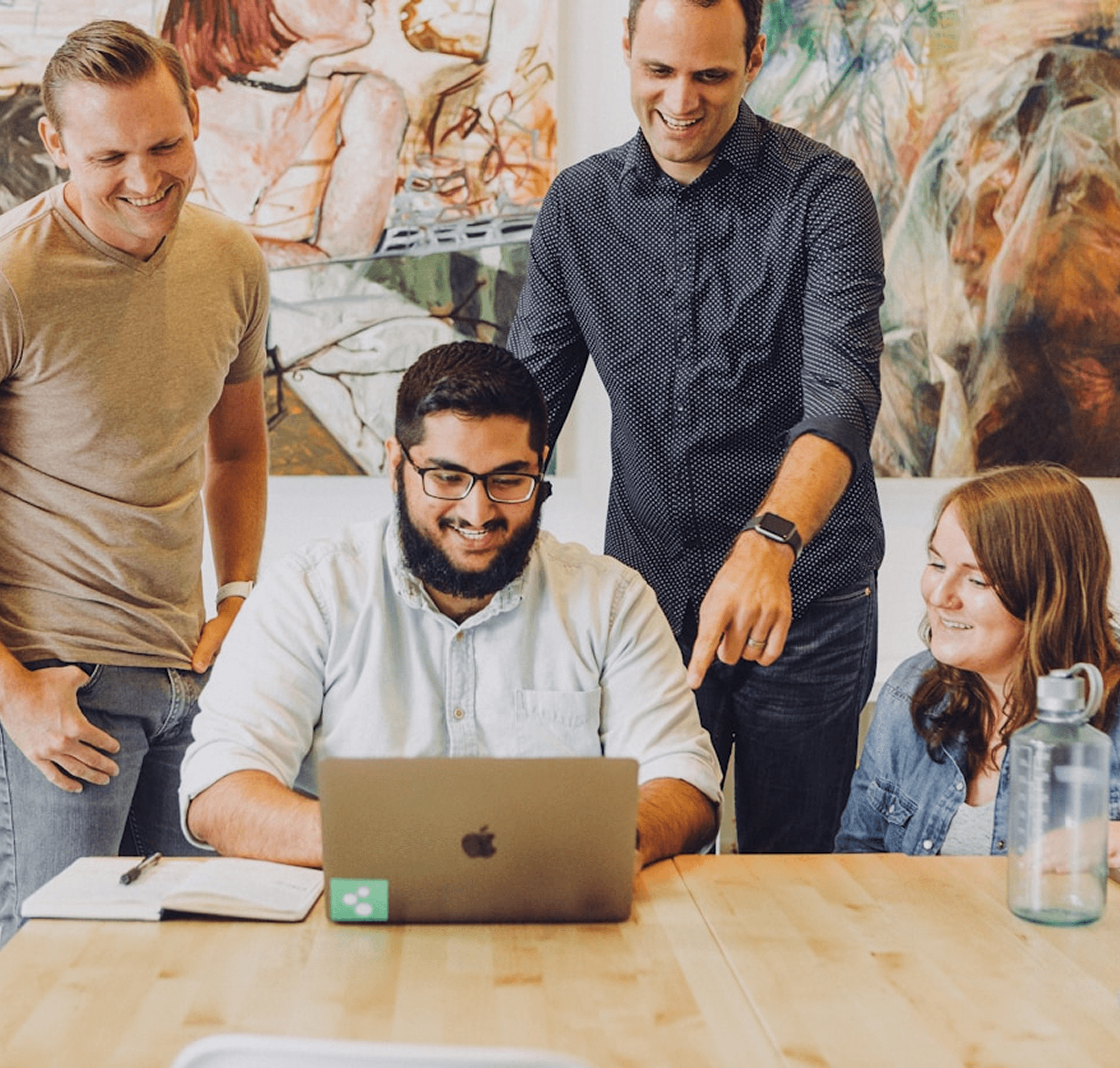 Team collaboration working on digital solutions